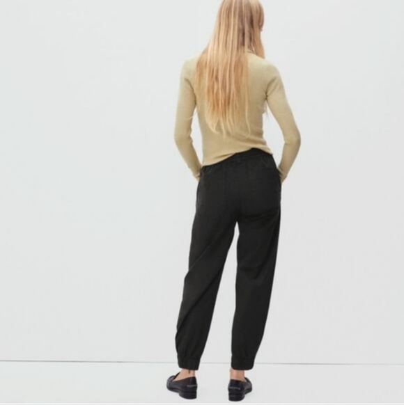 Everlane Organic Cotton Joggers in Black•Suze Small•NWOT! - Picture 2 of 10